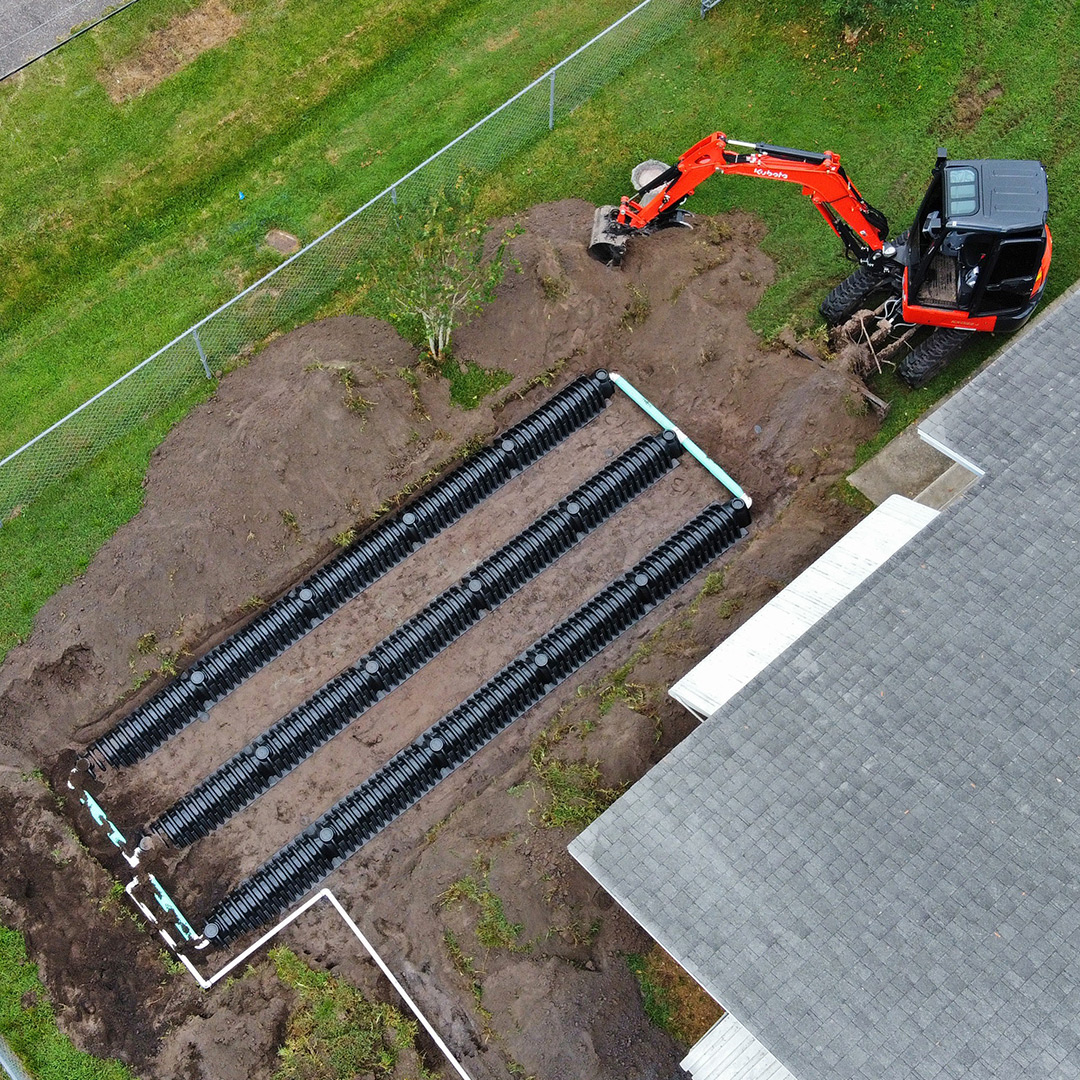 septic drain field installation in Lakeland FL