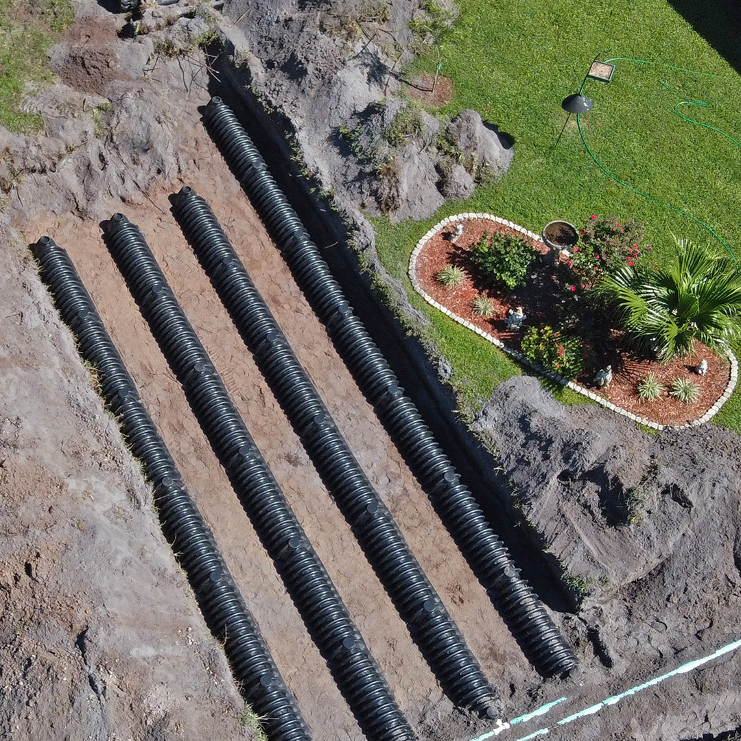professional drain field install in Haines City